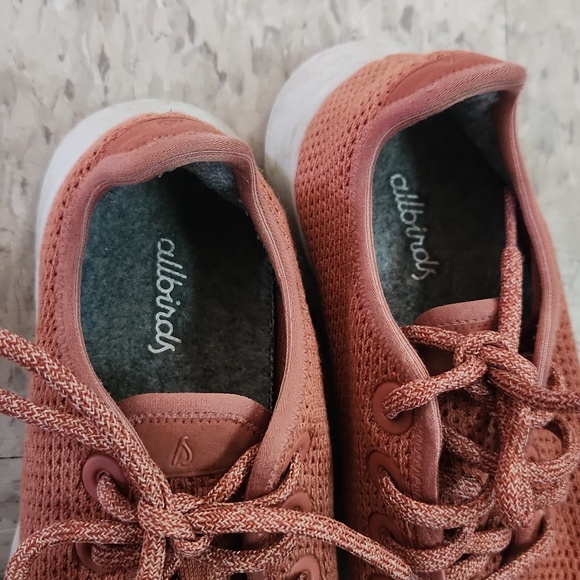 Allbirds Tree Runners Womens Size 7 Rust Sunkissed Orange Red Wool Sneakers - Picture 5 of 7